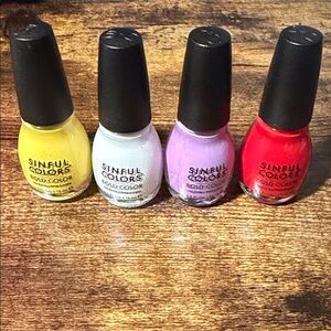 Sinful Colors Nail Polish Set of 4